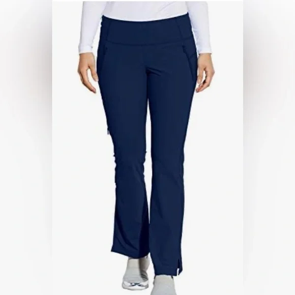 Grey's Anatomy Edge Navy Blue Flare Leg Cargo Scrubs - Picture 2 of 11